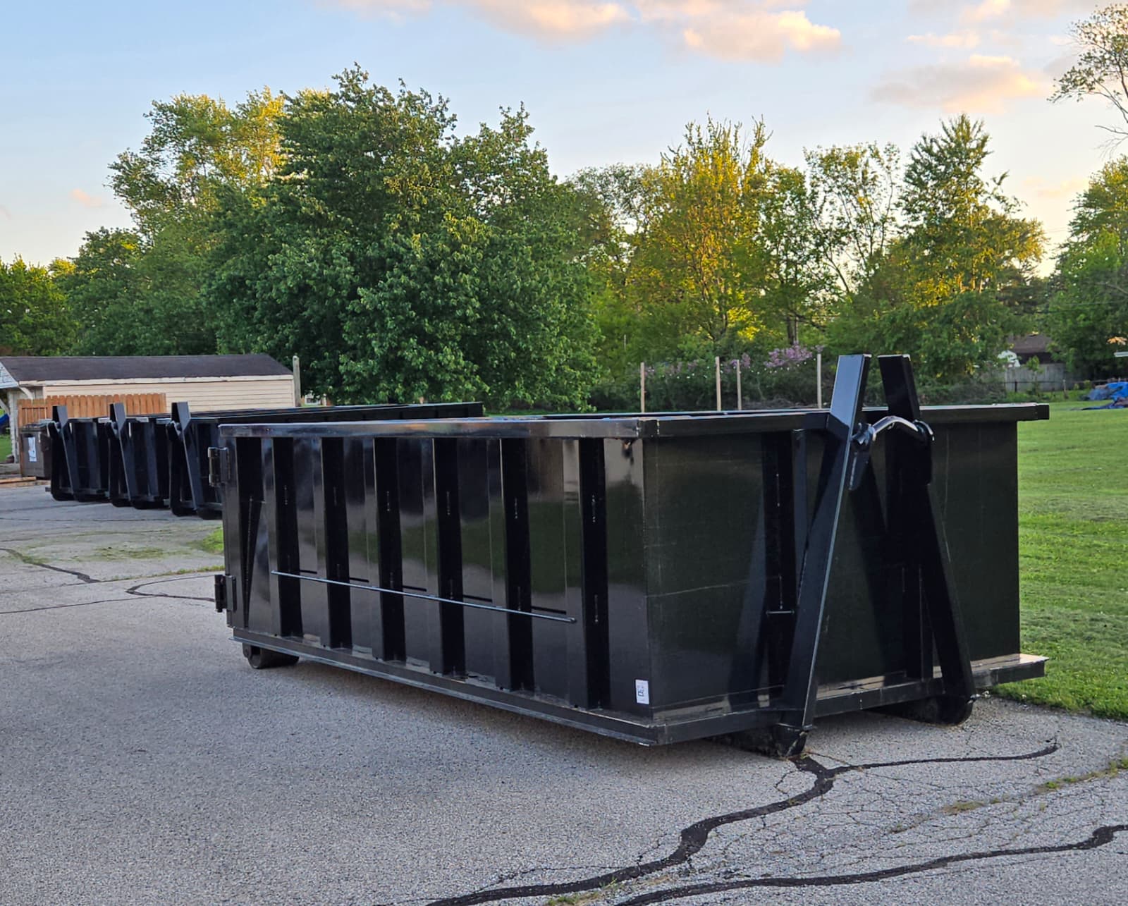 Roll-off dumpster ready for a project